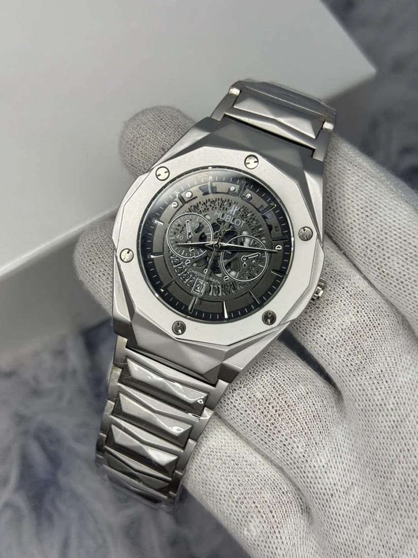 Hublot  Diamond Cut Skeleton Watch