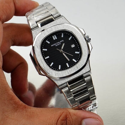 Patek Philliphe Geneve Silver Black