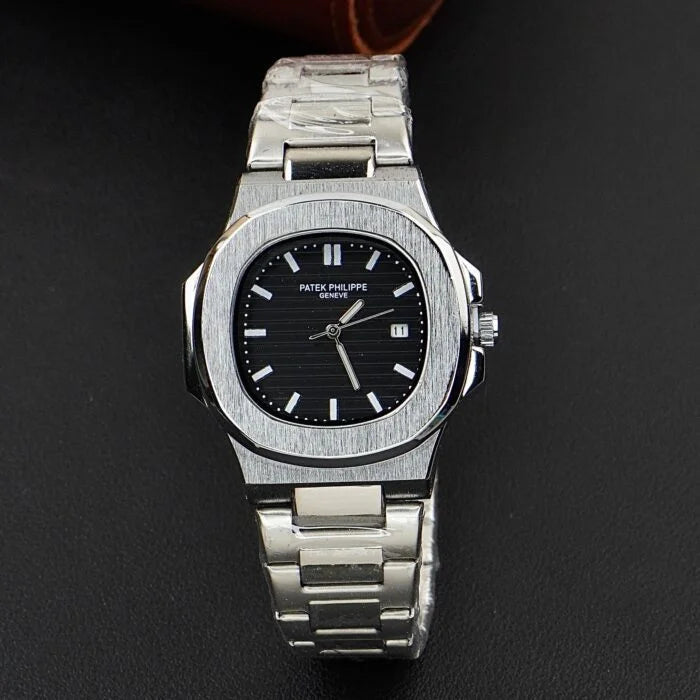 Patek Philliphe Geneve Silver Black