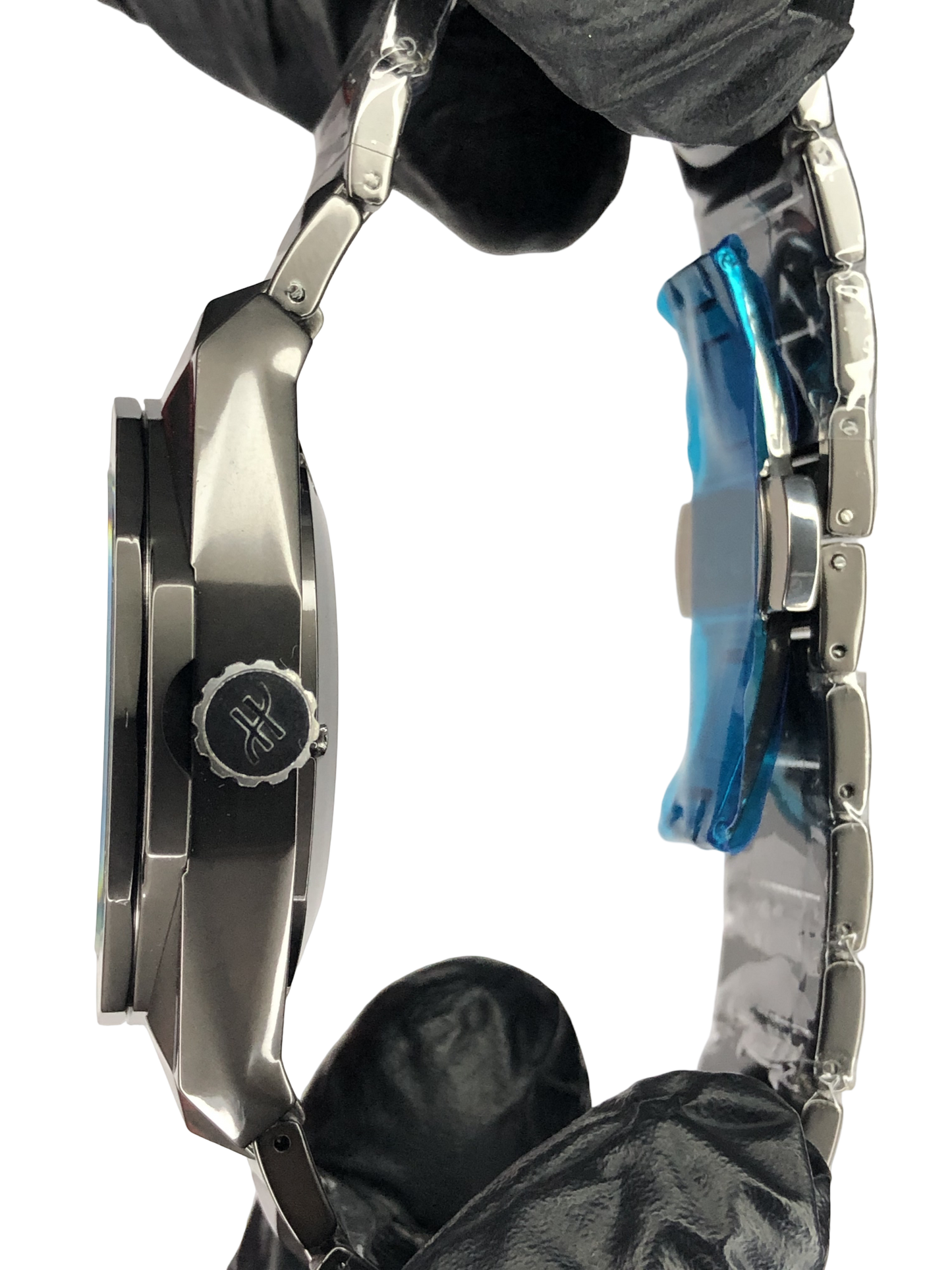 Hublot Diamond Cut Skeleton Dark Grey