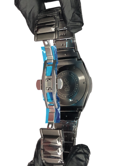 Hublot Diamond Cut Skeleton Dark Grey