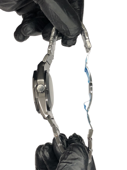 Hublot Diamond Cut Skeleton Dark Grey