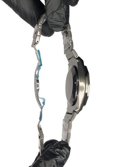 Hublot Diamond Cut Skeleton Dark Grey