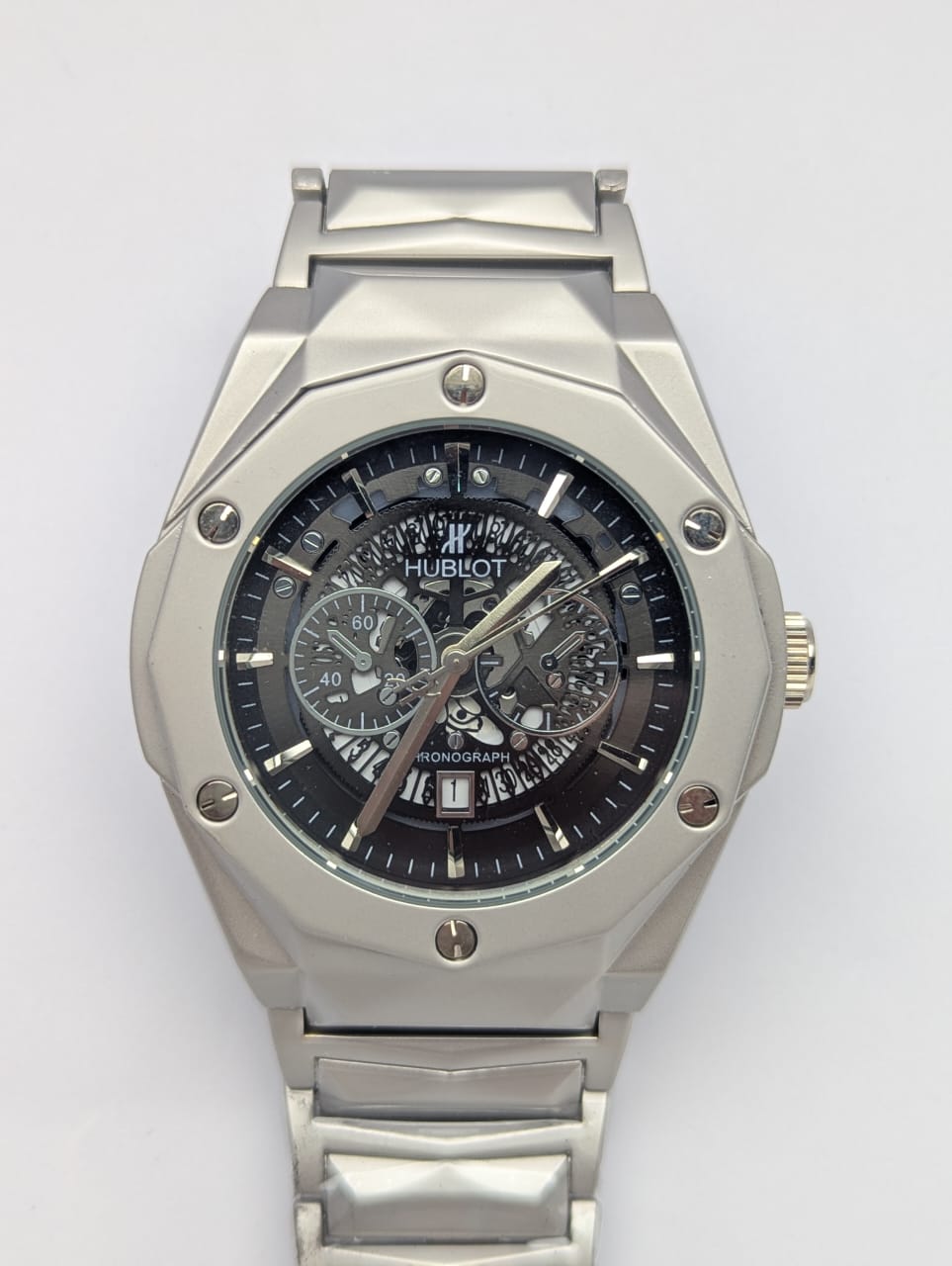 Hublot  Diamond Cut Skeleton Watch