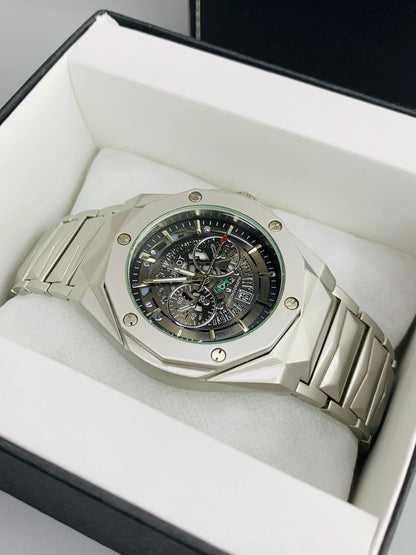 Hublot  Diamond Cut Skeleton Watch